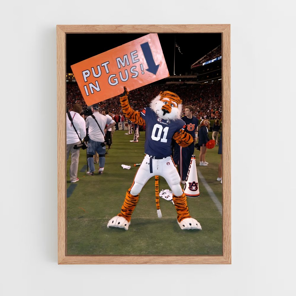 Poster Auburn de tigers – affiche Basketball (vue 4)
